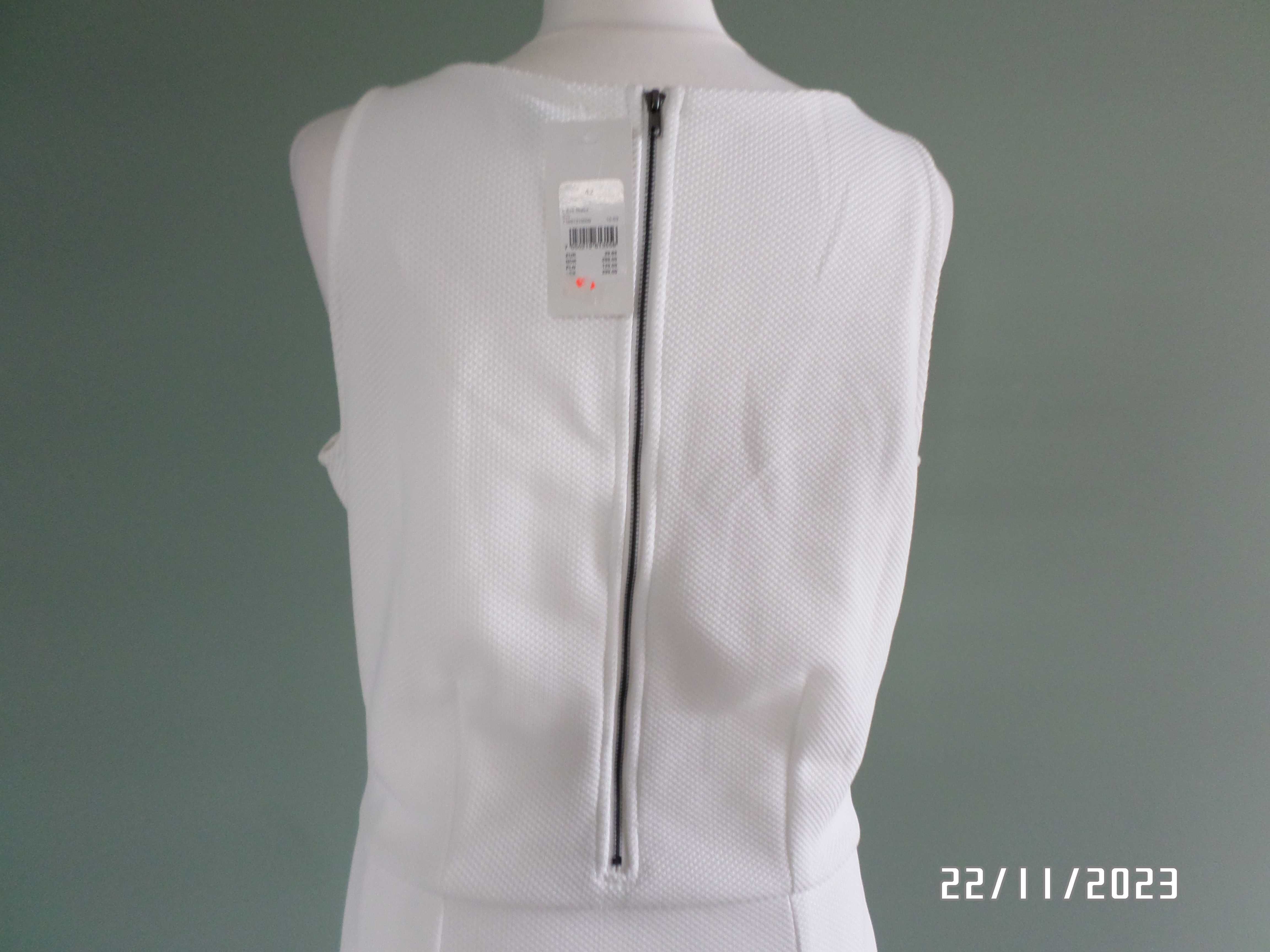 nowa- biała sukienka na wesele-CUBUS-42-L/XL-materiał elastyczny