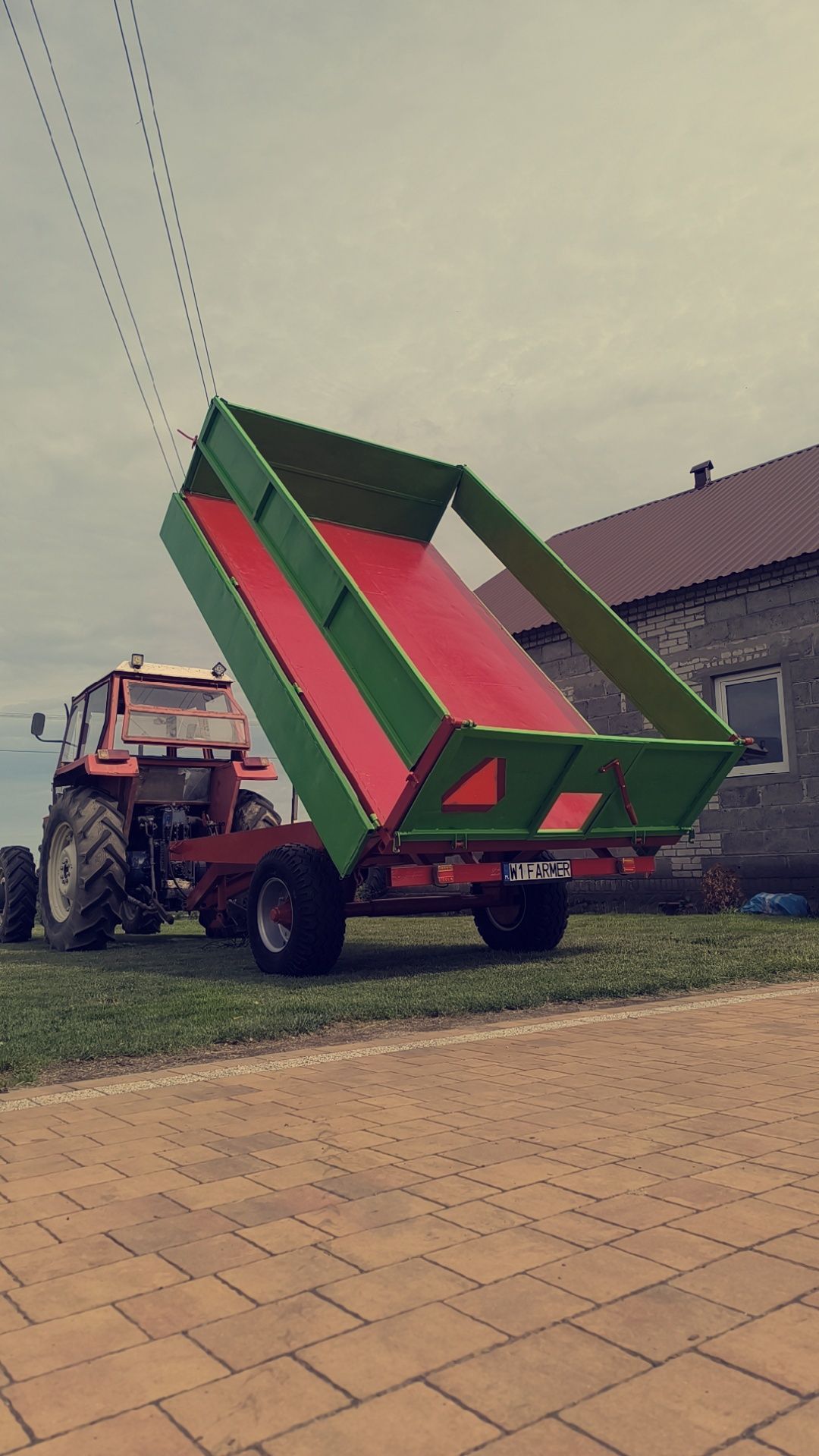 Przyczepa 3 stronny Wywrot Tłok 6T( D-47)koła 11 Kabat
