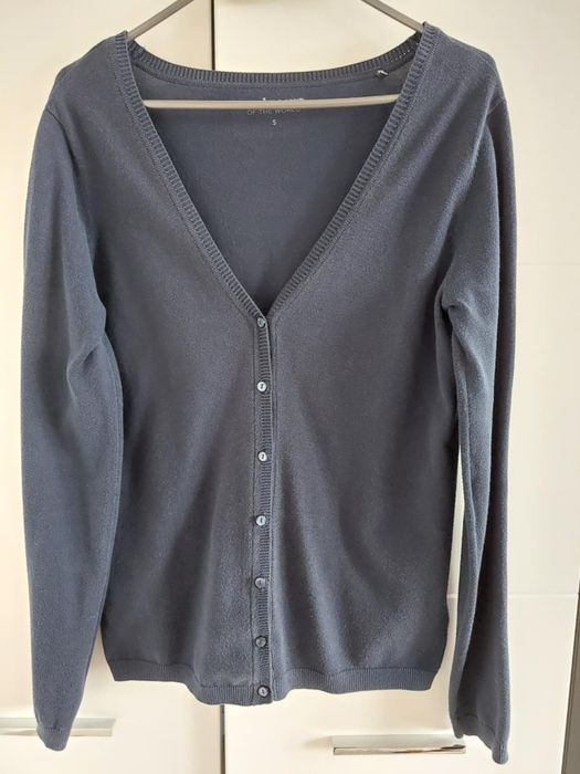 Kardigan Sweter granatowy S