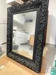 Espelho Decorativo Grande com Moldura Ornamental Preta