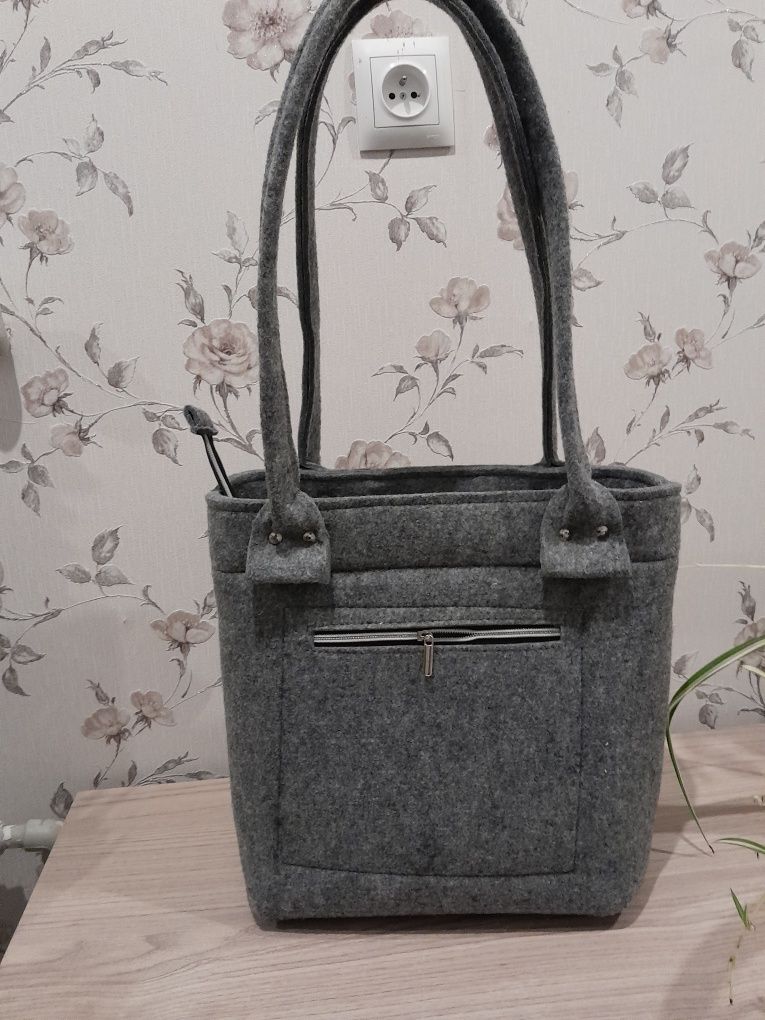 Torebka  shopperka z filcu filcowa A4