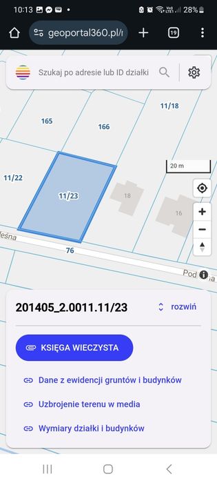 Działka 1162m Długobórz Pierwszy