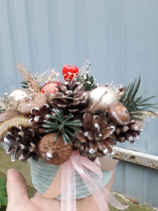 Новорічна поробка у школу,садочок. Зимова композиція.