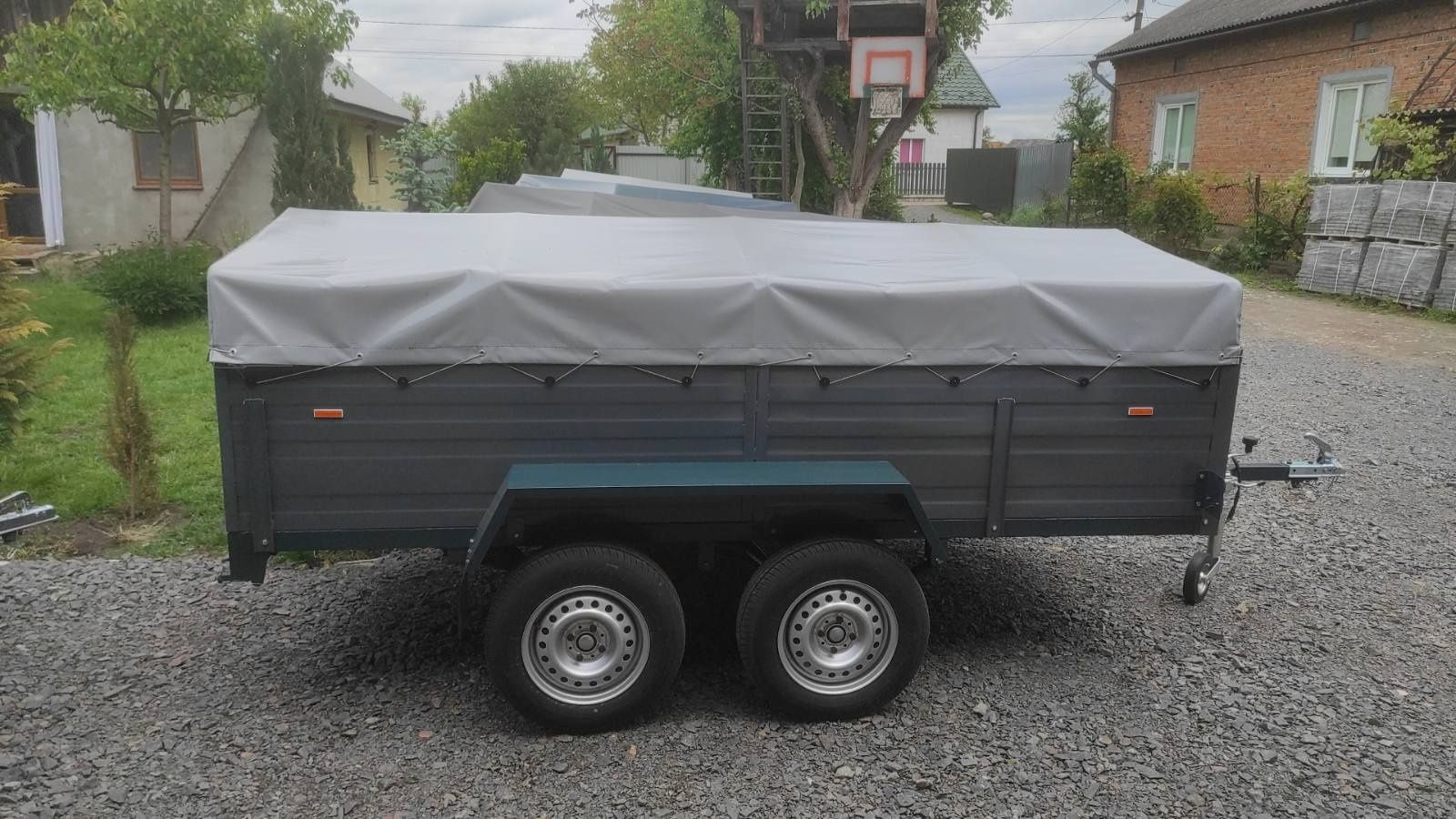 Причіп з КОЛЕСАМИ 300*160*54 двовісний двоосний автопричеп прицеп