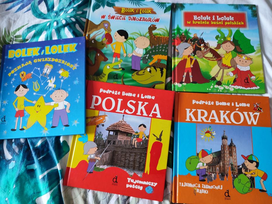 Zestaw 5 książek z serii Bolek i Lolek [stan bdb, twarda oprawa]