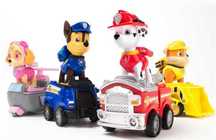 Figurki Psiego patrolu, PAW pojazdy psi patrol Zestaw 4 sztuki