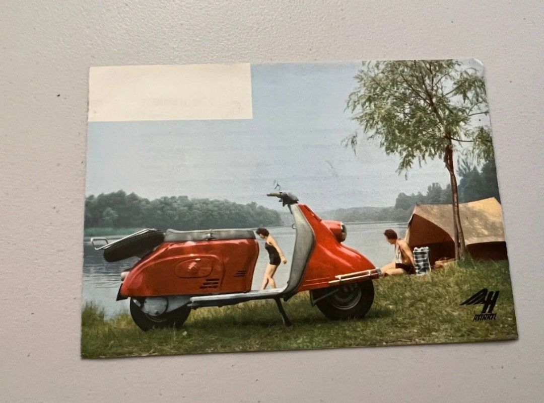 Folheto antigo Heinkel Tourist - 1960 [ NOVO! ]
