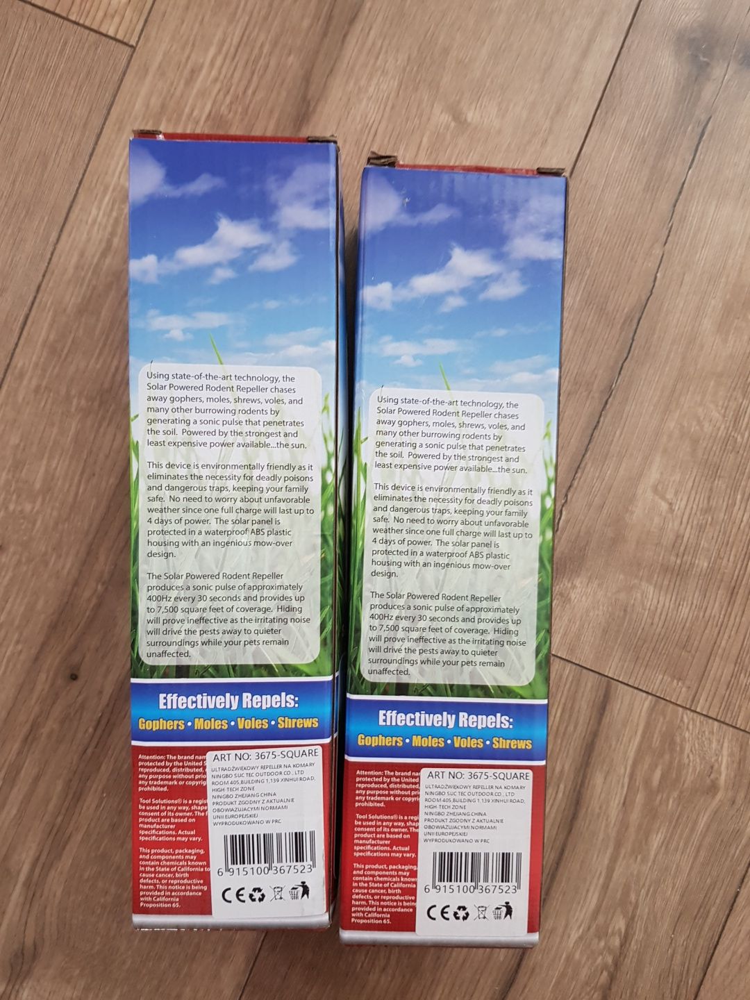 2 x nowy odstraszacz solarny na krety myszy nornice