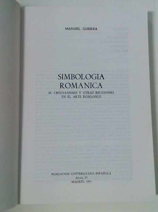 Simbologia Romanica, de Manuel Guerra