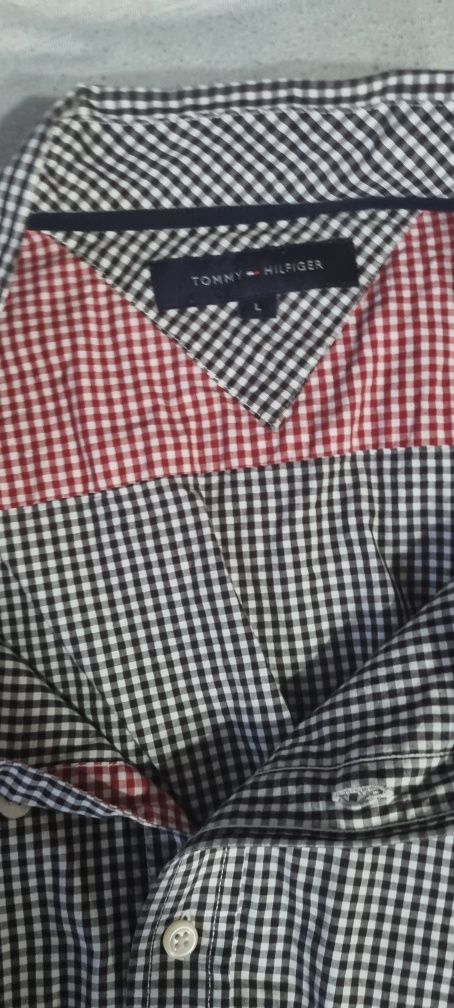 Koszula męska Tommy Hilfiger stan bdb rozmiar L wymiary w opisie