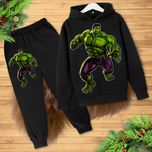 Dres Dziecięcy Hulk Avengers Komplet Bluza Kangurka Spodnie Ściągacze