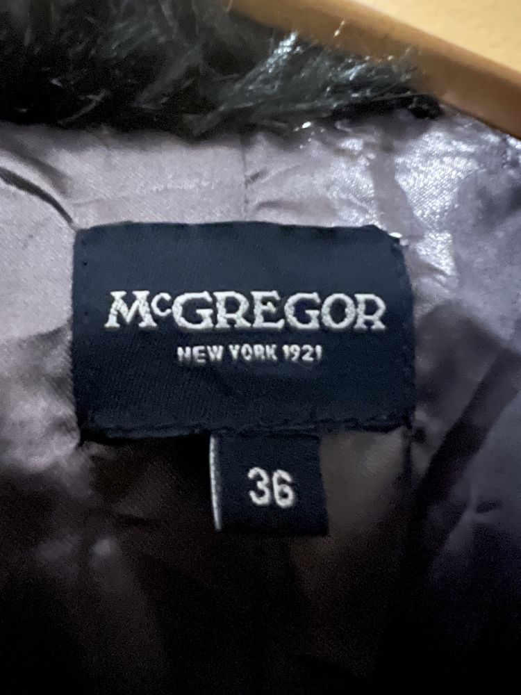 Czarna kurtka futro futerko premium McGregor roz. S