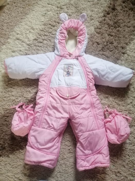 Детский тёплый красивый комбинезон