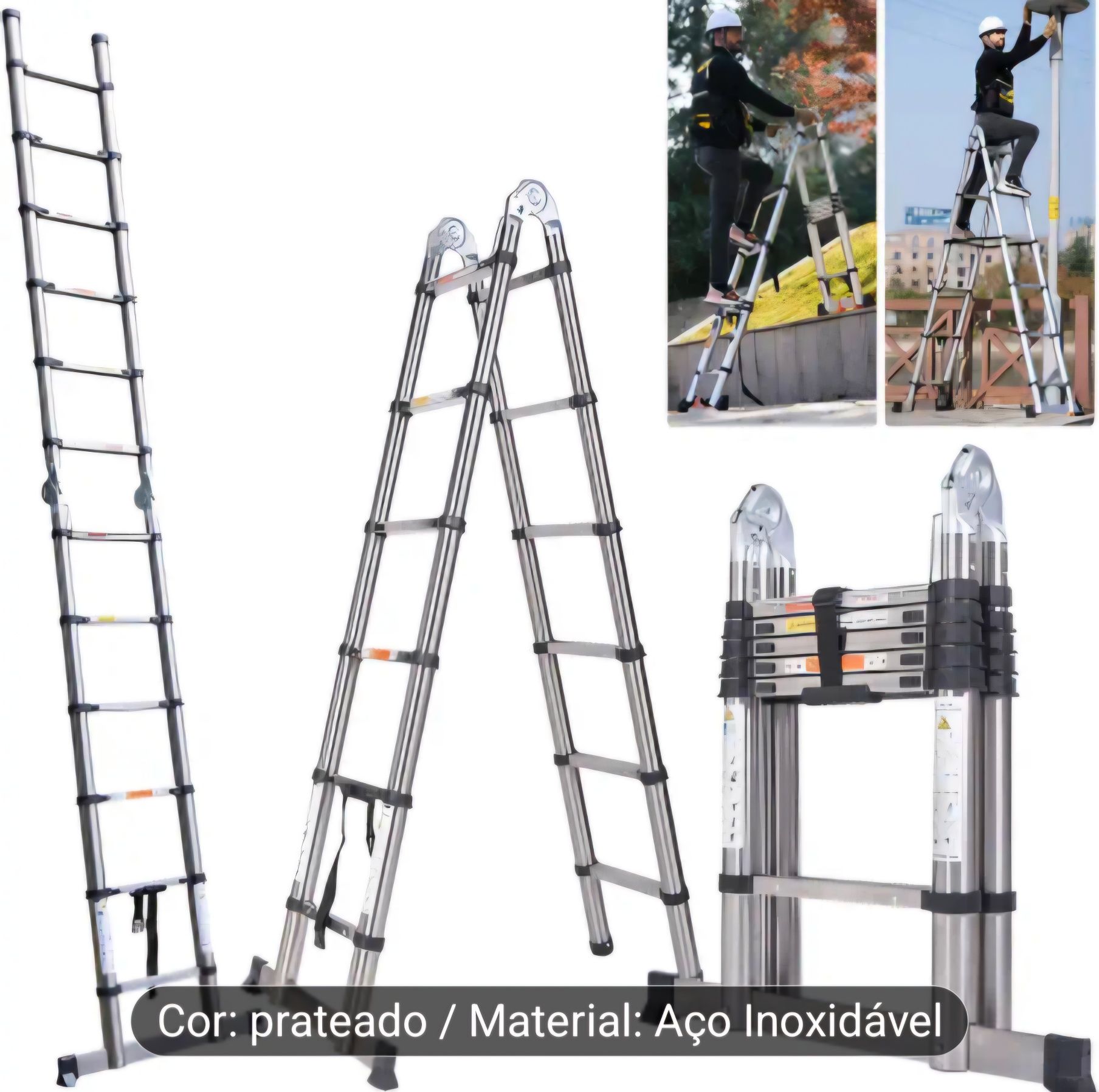 Vendo escada/escadote telescópica