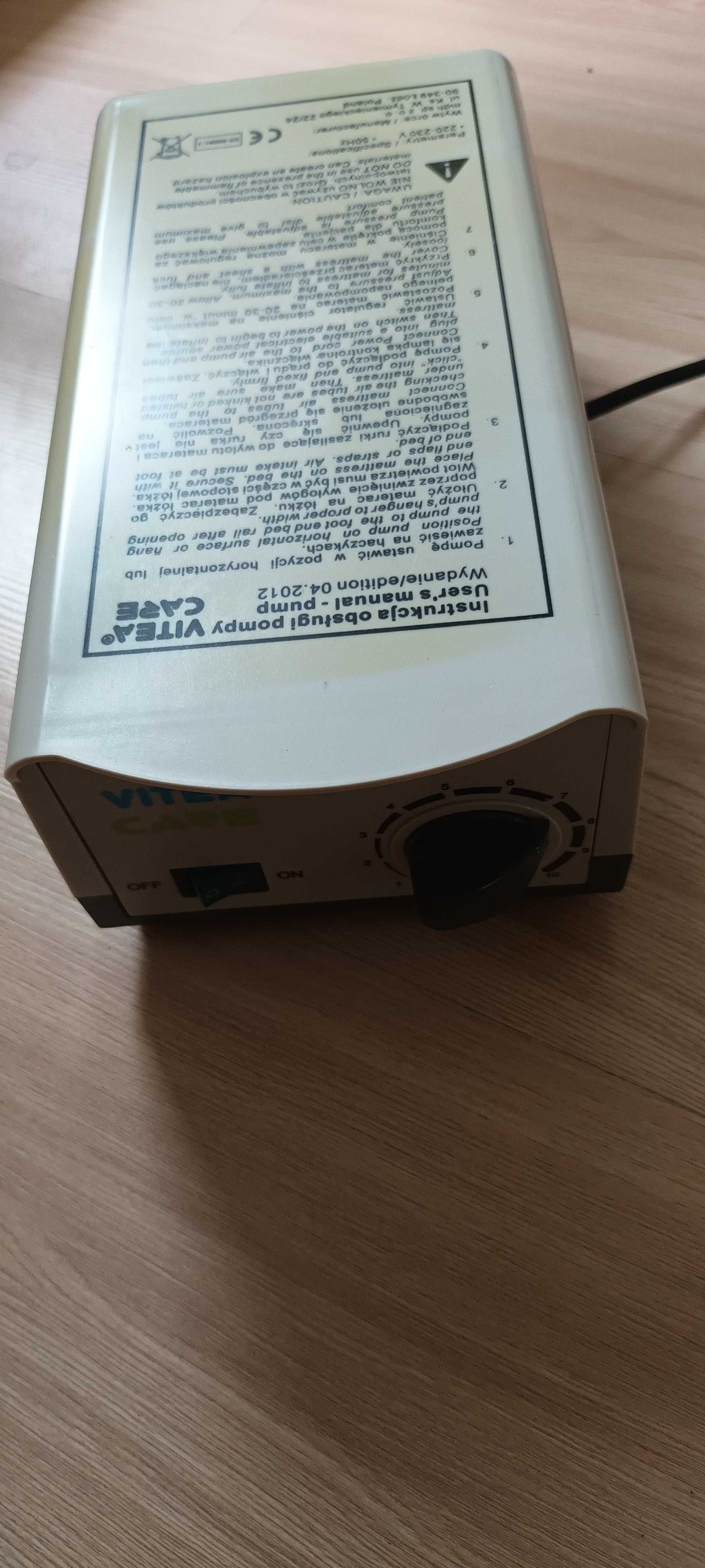 Pompa do materaca przeciwodleżynowego