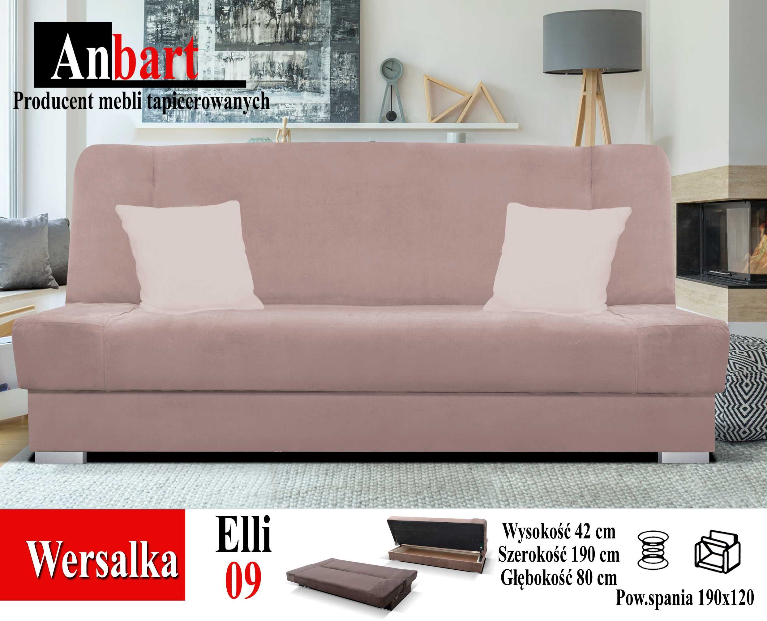 WERSALKA ROZKŁADANA Sofa Kanapa Łóżko Producent Dostawa