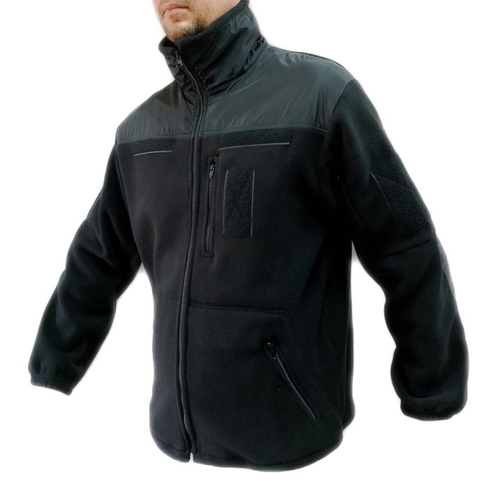 Фліска 340г/м2 чорна, синя. Флісова кофта куртка. Флиска черная