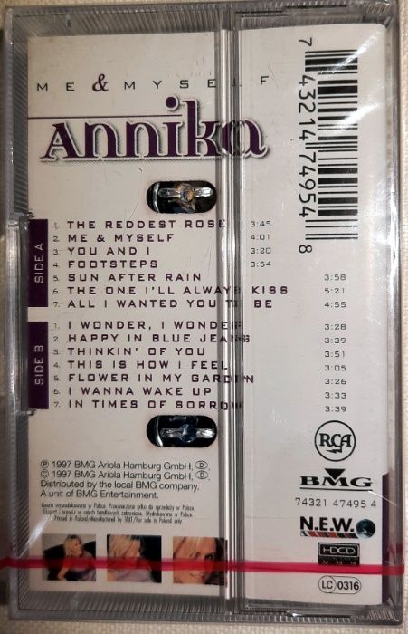 Annika, Me & Myself, kaseta magnetofonowa, fabrycznie zafoliowana