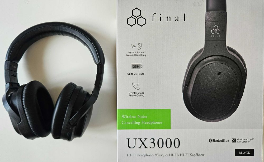 Final Audio UX3000 Wireless Bluetooth Headphones Auscultadores - ANC