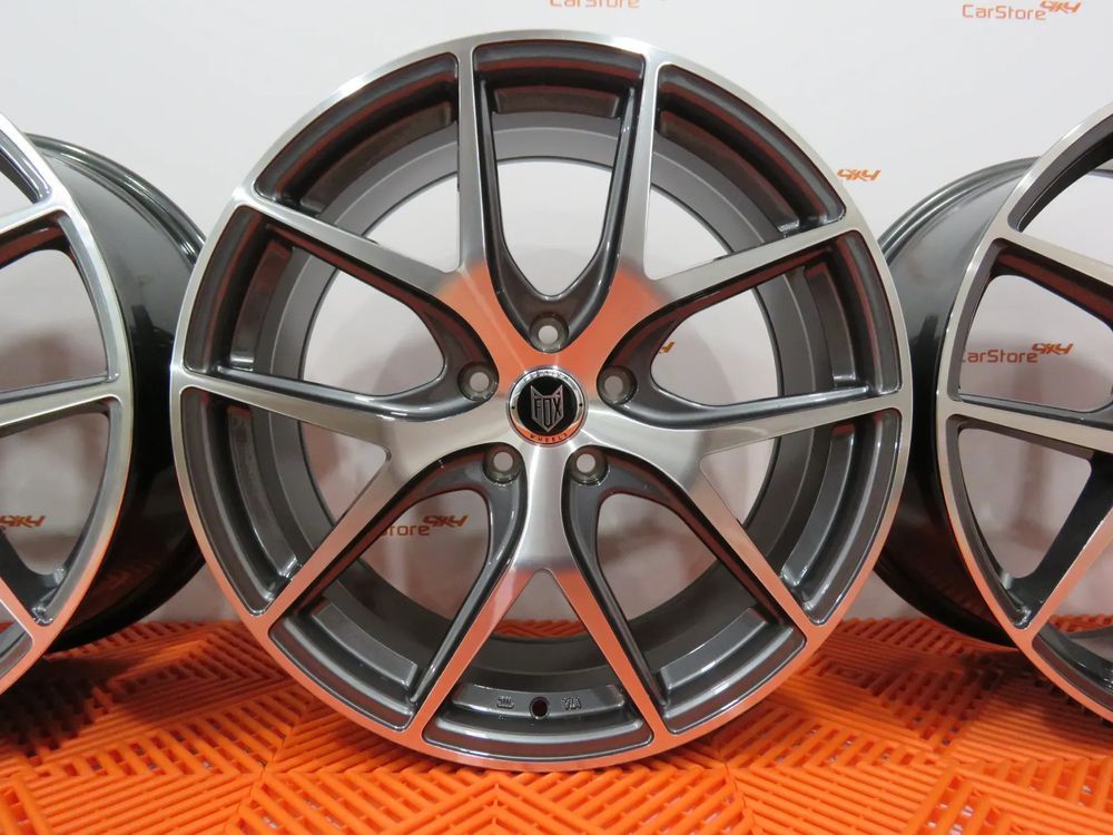 Jantes FOX Alpha 19 x  8 et 42 5x112 Gunmetal + Maquinado