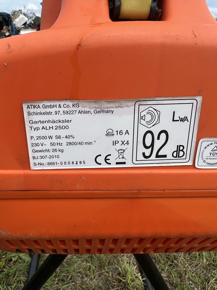 Rozdrabniacz do galezi atika alh2500