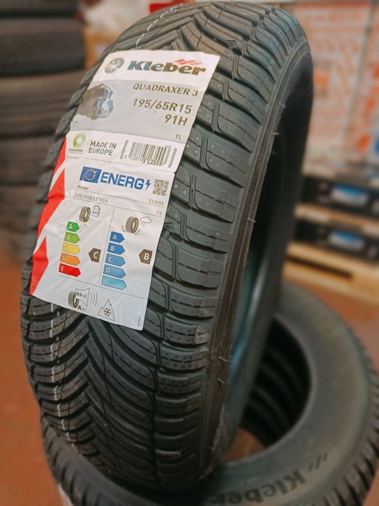 NOWA! Opona Całoroczna 195/65R15 Kleber Quadraxer 3 - LUBLIN - WYSYŁKA