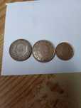 Moedas de 5centimos e uma de 1 centimo Belgica 1999