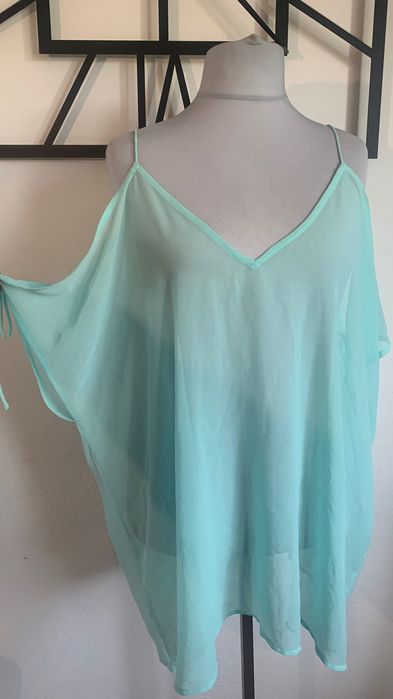 Bluzka na strój kąpielowy, tunika, pareo r.48/50/52/54 odkryte ramiona