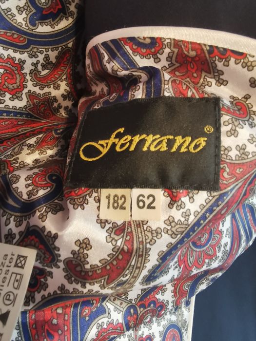 Garnitur Męski Bruno Zinger Slim rozmiar 170/60/108  granatowy.