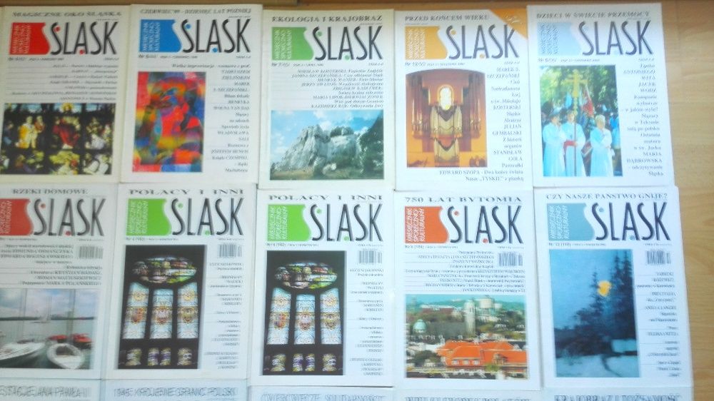 2 zł/sztuka Miesięcznik "Śląsk"- 37 starych numerów (lata `96-`08)
