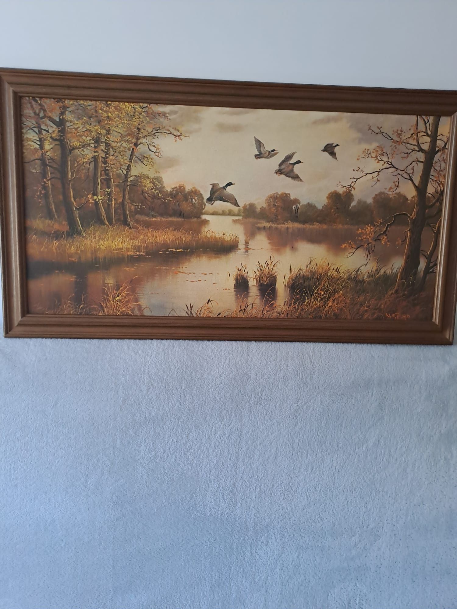Obraz Odlot dzikich gęsi 88x48cm