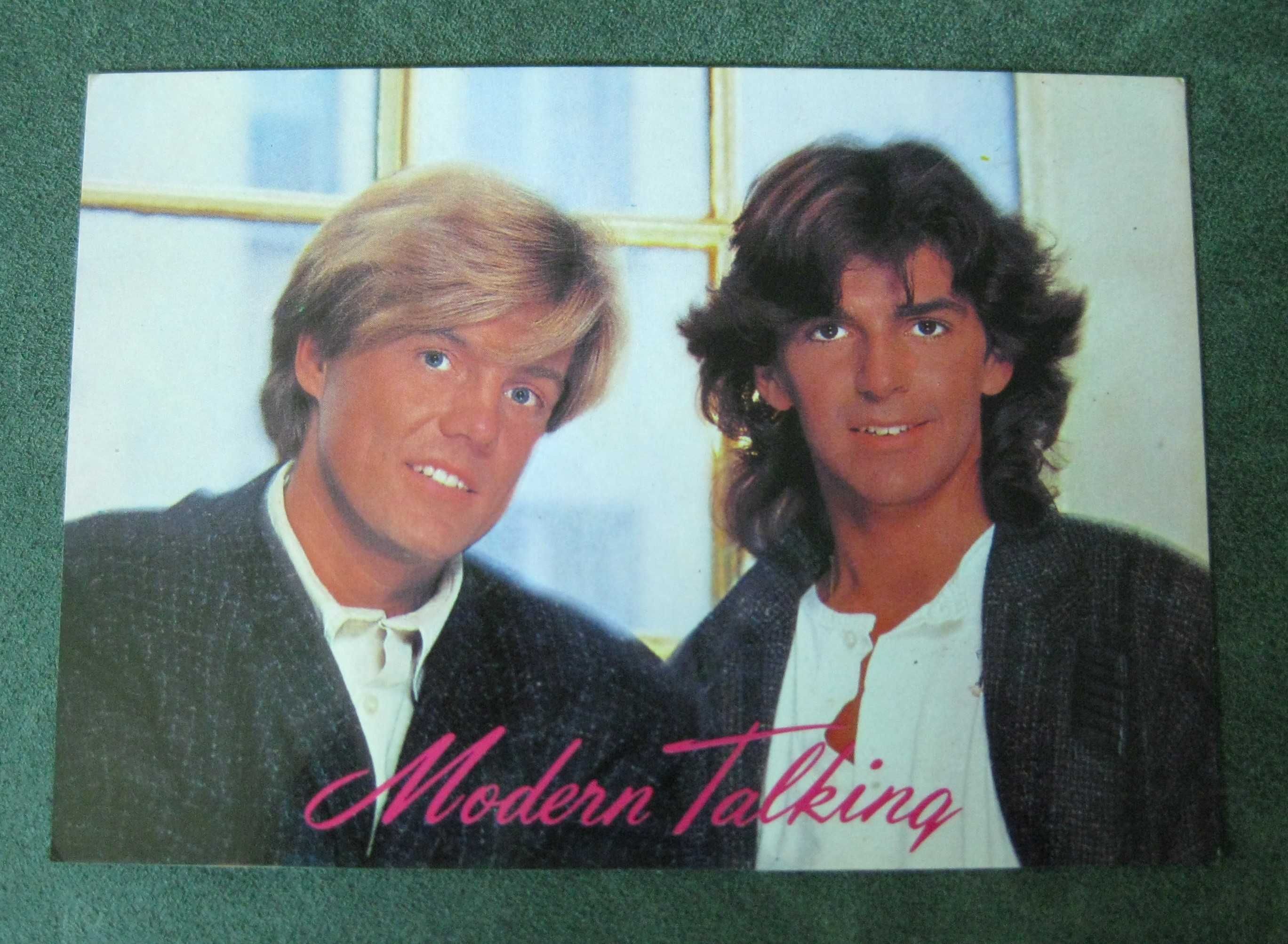 Postal Antigo do Grupo Musical Modern Talking