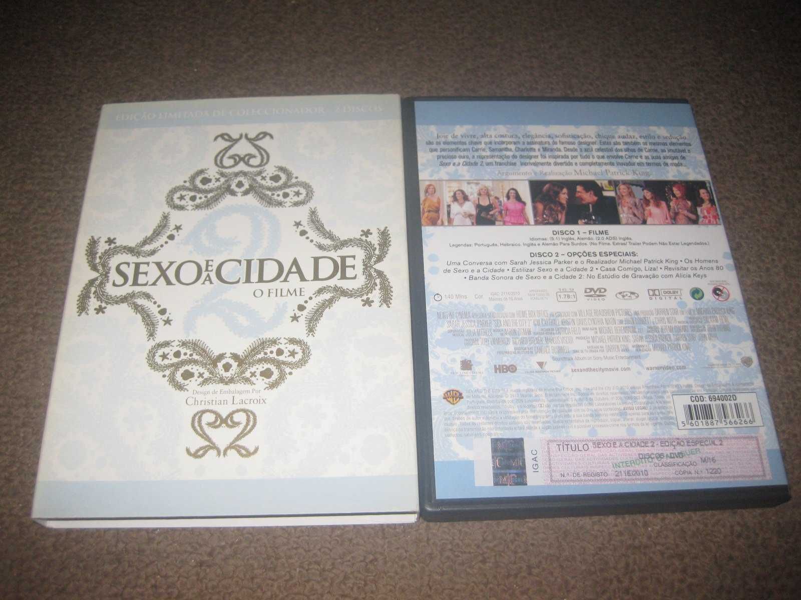 "Sexo e a Cidade 2" Edição Limitada e Numerada com 2 DVDs/Slidepack!