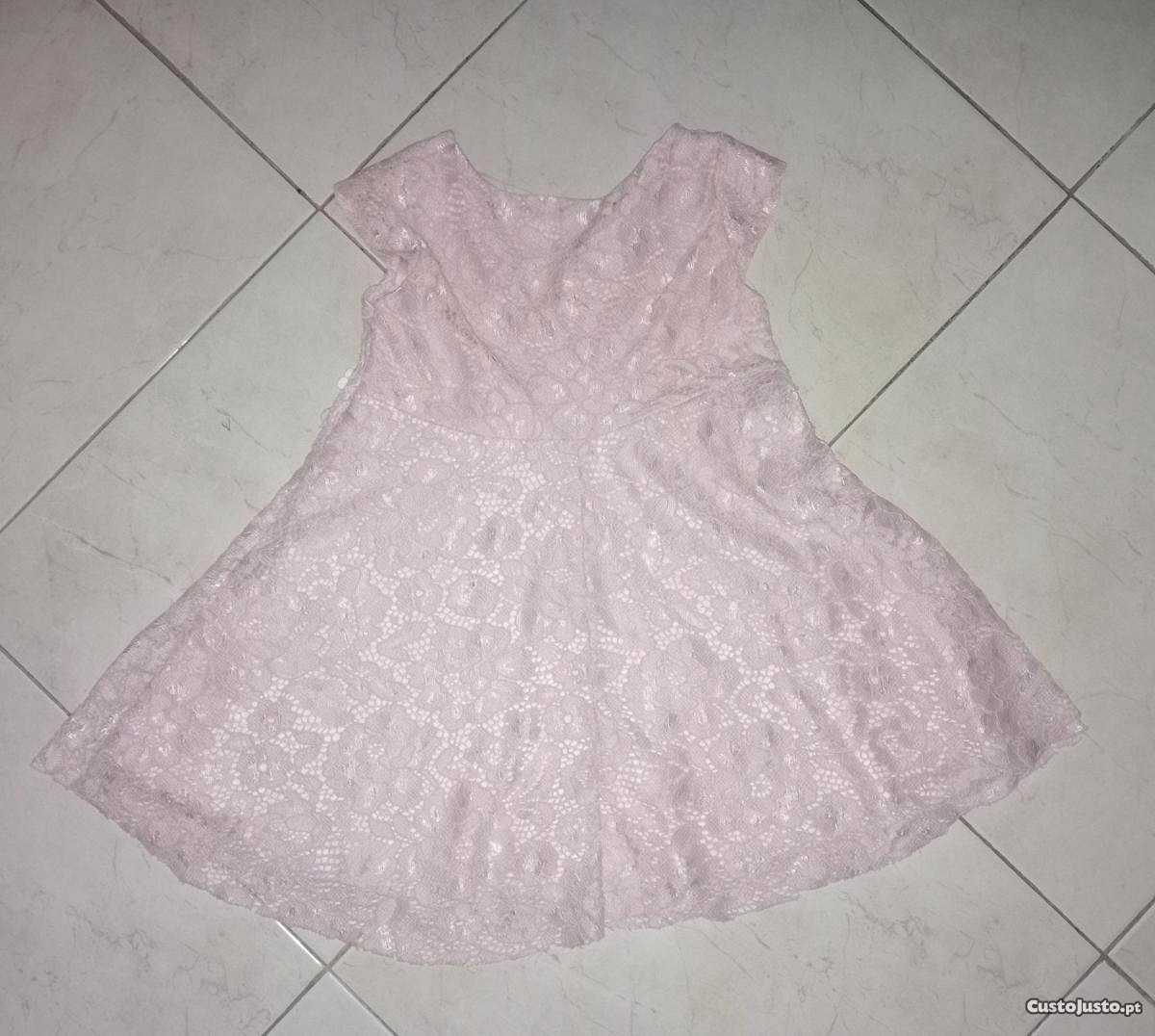 Vestido rosa de cerimônia 2-4 anos "novo"