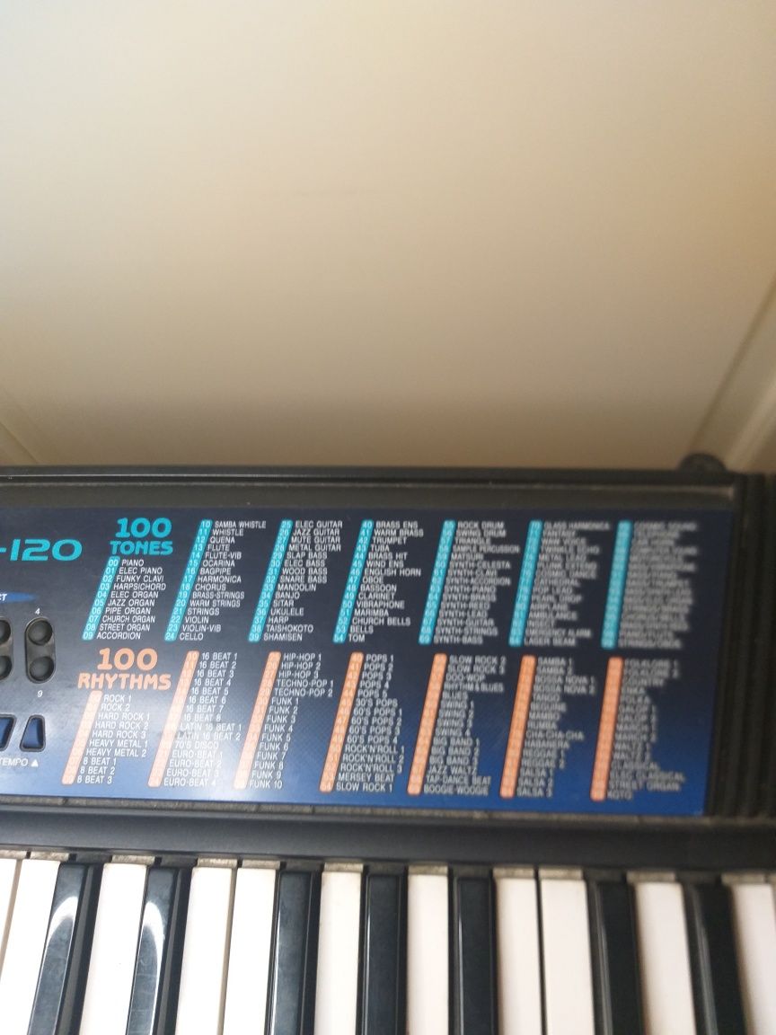 Keyboard Casio CTK-120 pianino cyfrowe czarne SET instrument