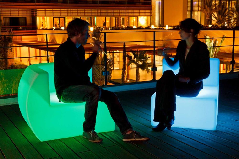 Mobiliario led iluminação