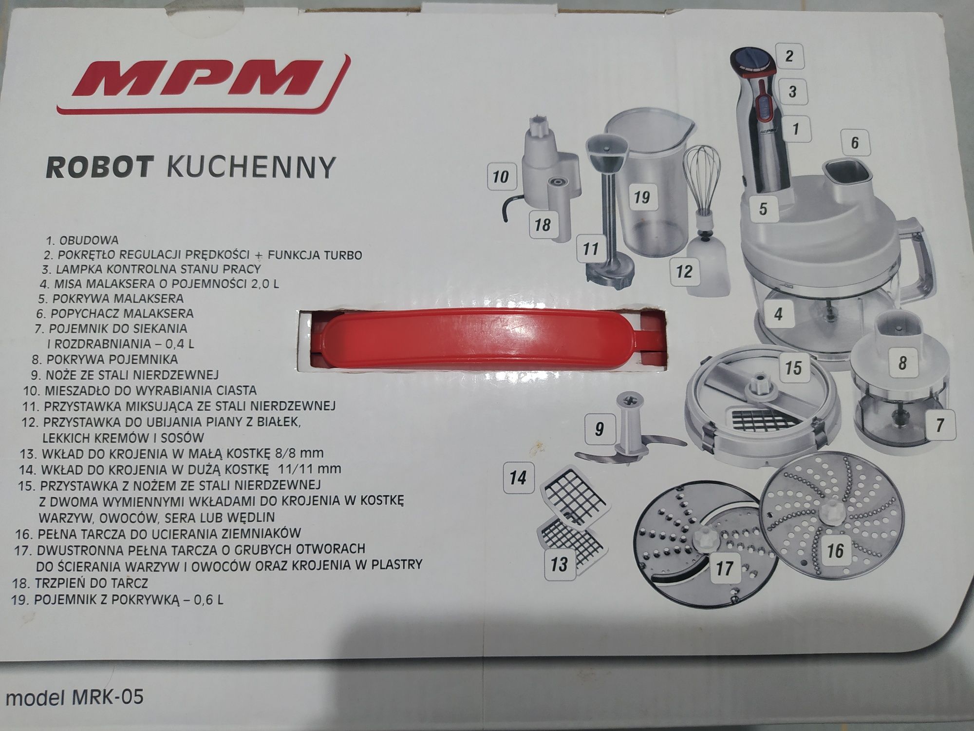 Części do robota kuchennego MPM MRK-05