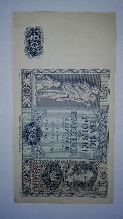 Banknot 20-złotowy 1936 seria A super stan 1