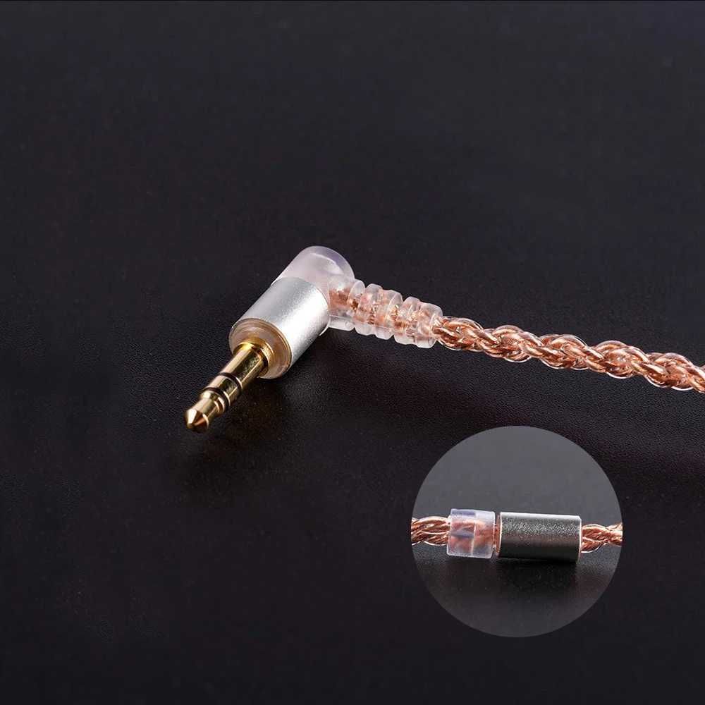 Кабель для навушників KBEAR 4 core, 2 pin QDC конектор 3.5мм jack
