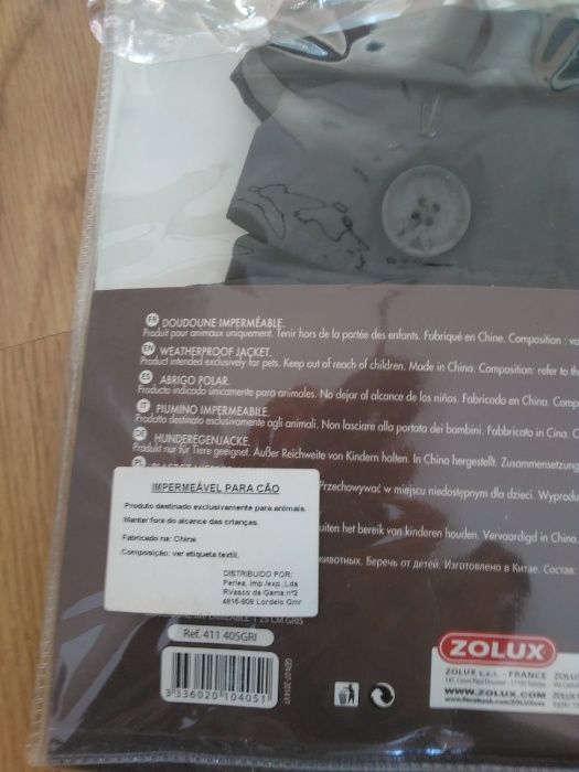 capa gabardine para cão pequeno