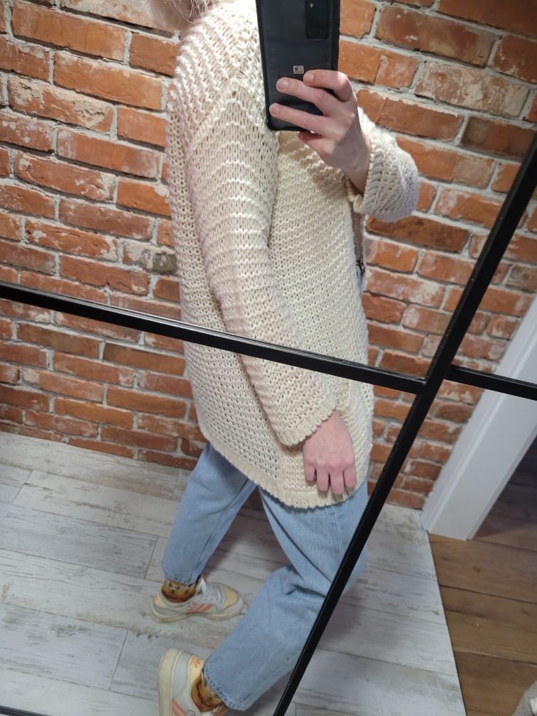 Ażurowy kardigan oversize boho River Island