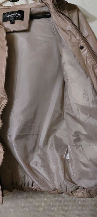 Куртка екокожа беж