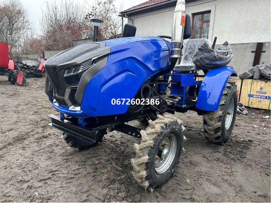 Мототрактор KENTAVR 240B з плугом та фрезою Кентавр доставка під двір