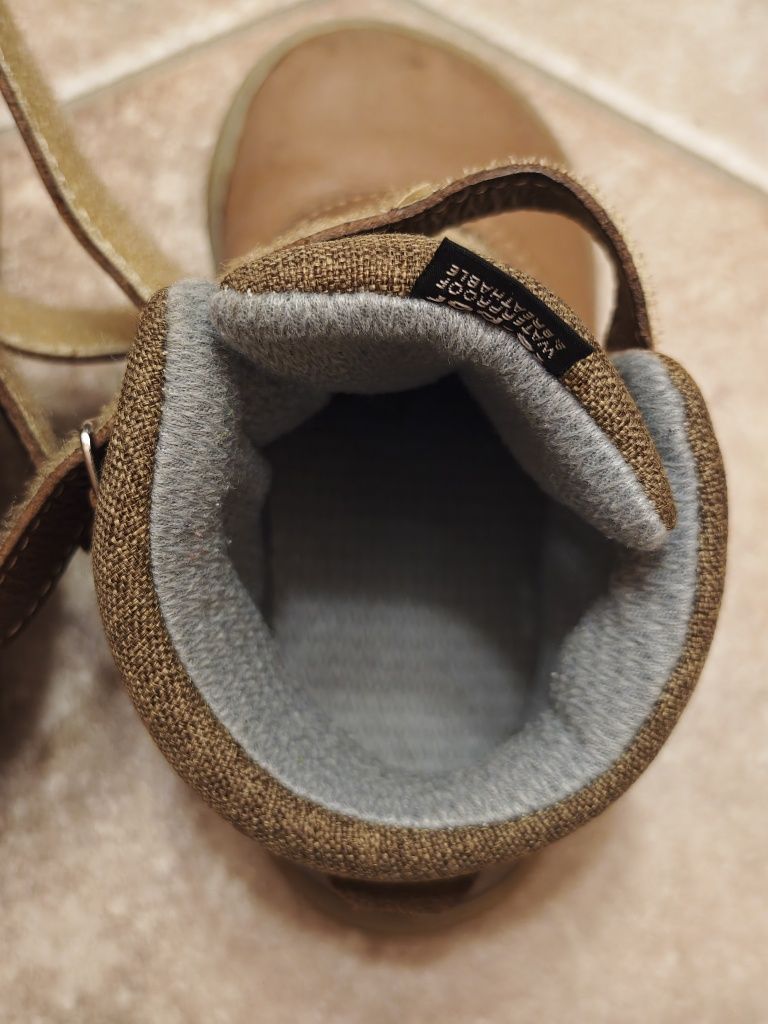 Buty jesienne / zimowe, te-por, wodoodporne, skóra, rozm 25, gwarancja
