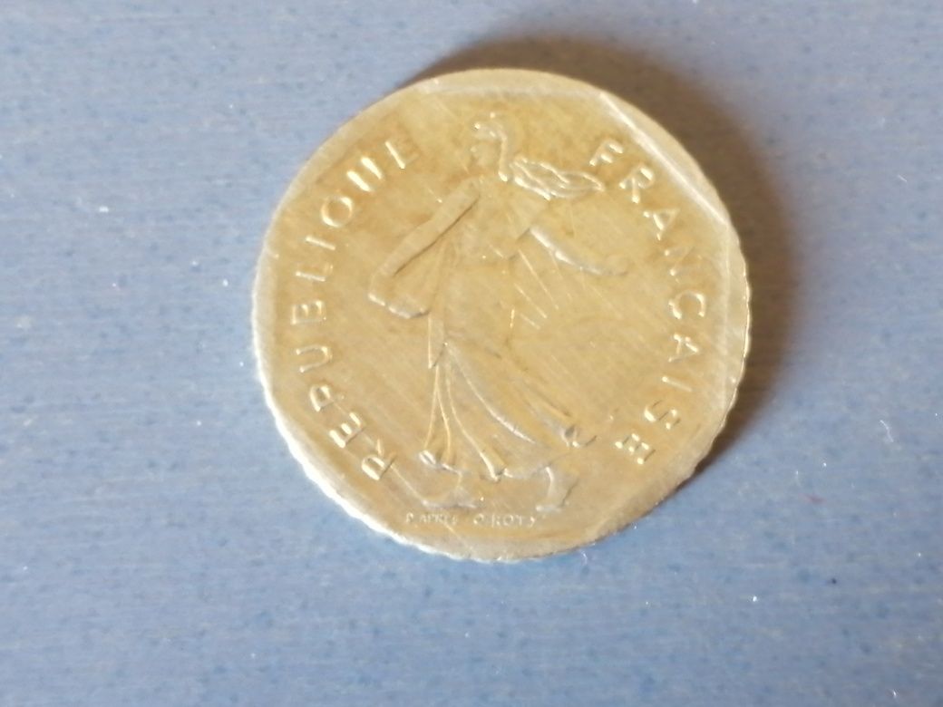 Moeda de 2 francos de 1981