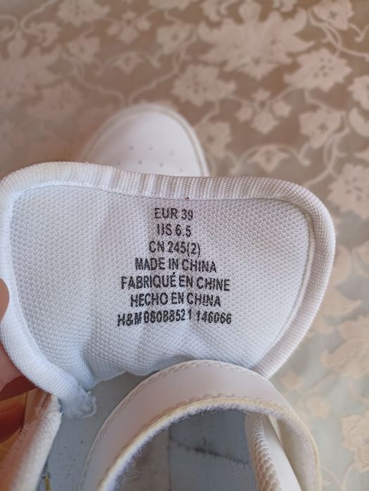 Продам кроссовки хайтопы H&M р.39