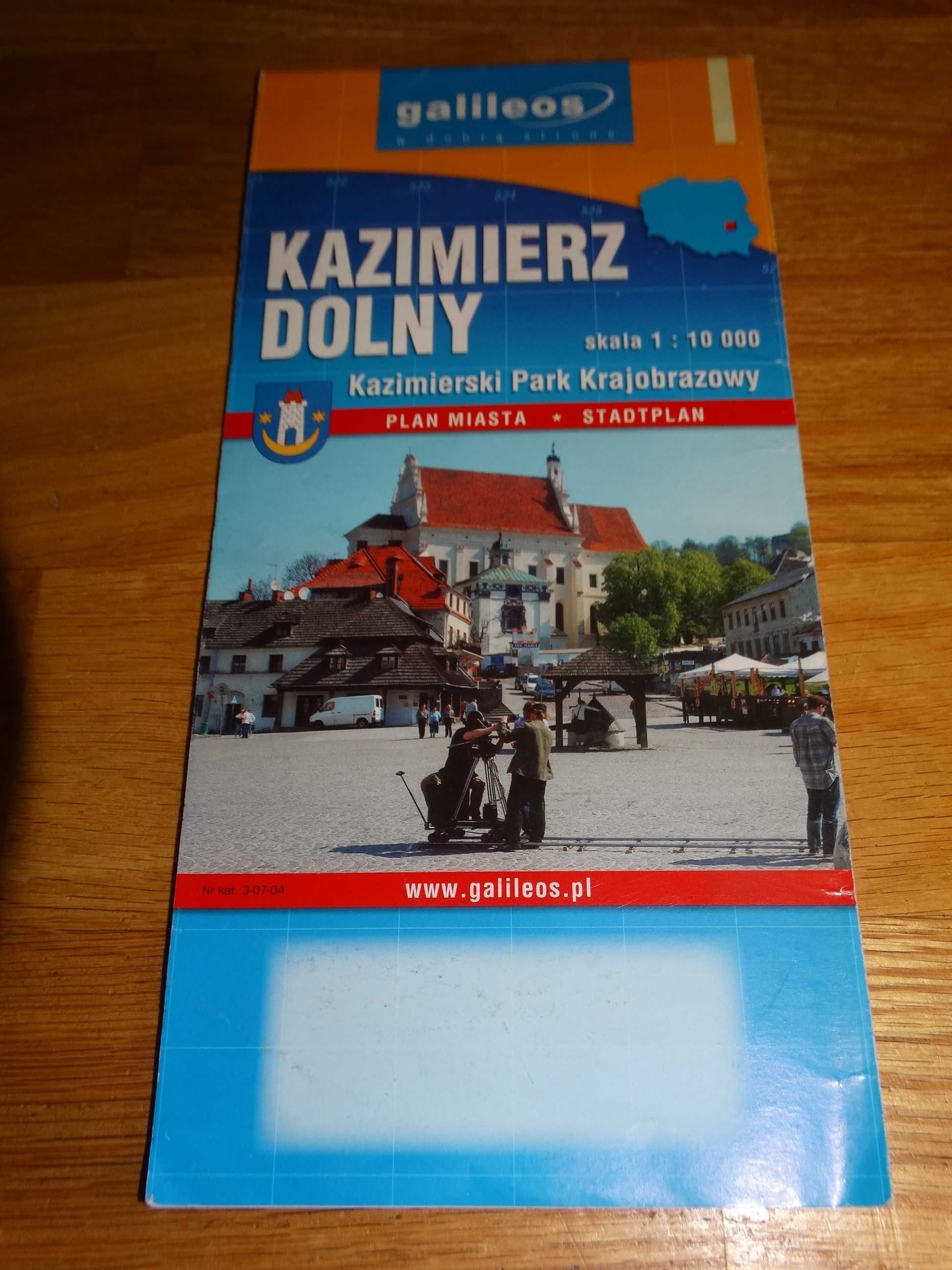 Kazimierz Dolny plan miasta 1: 10 000 Galileos