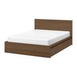 Łóżko malm ikea 160 ×200 z szufladami i stelażem