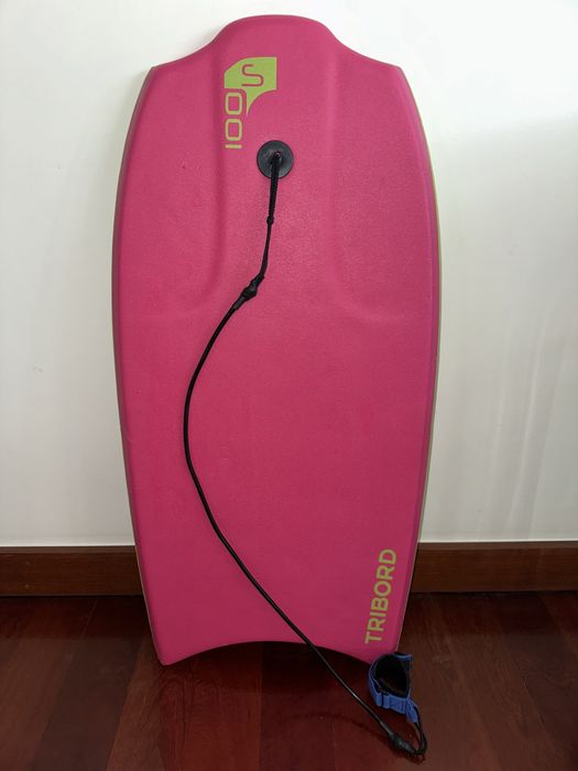 Prancha rosa de bodyboard Tribord