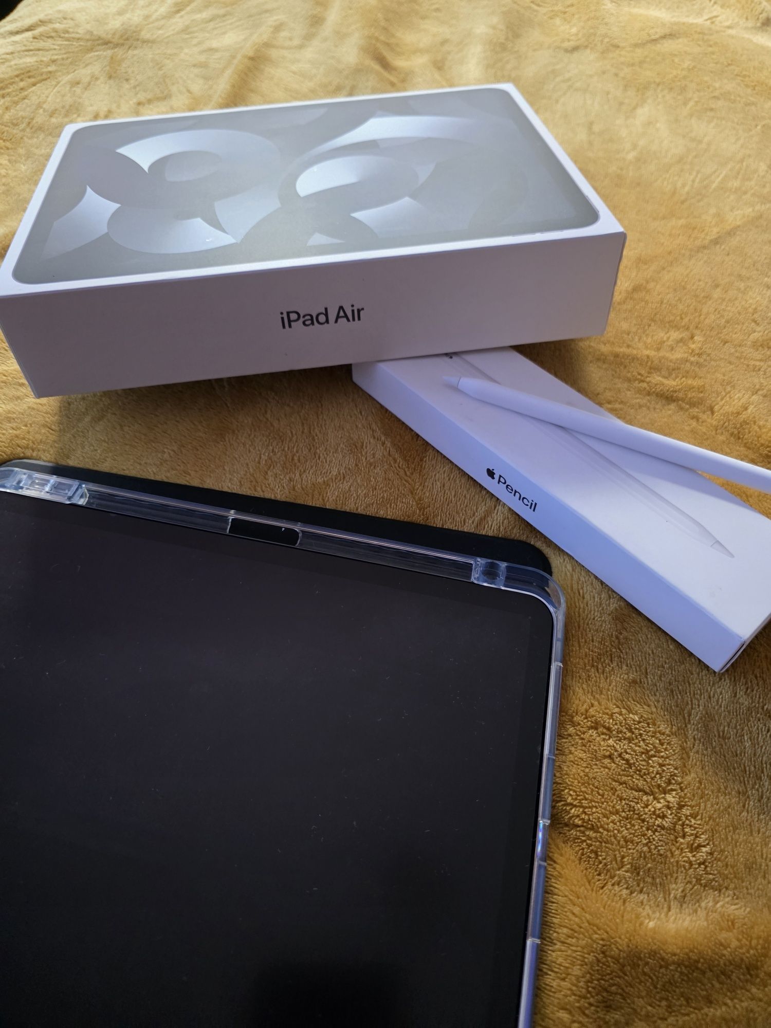 iPad Air 5th Gen (2022) 64 GB Space Grey + Apple Pencil + Capa